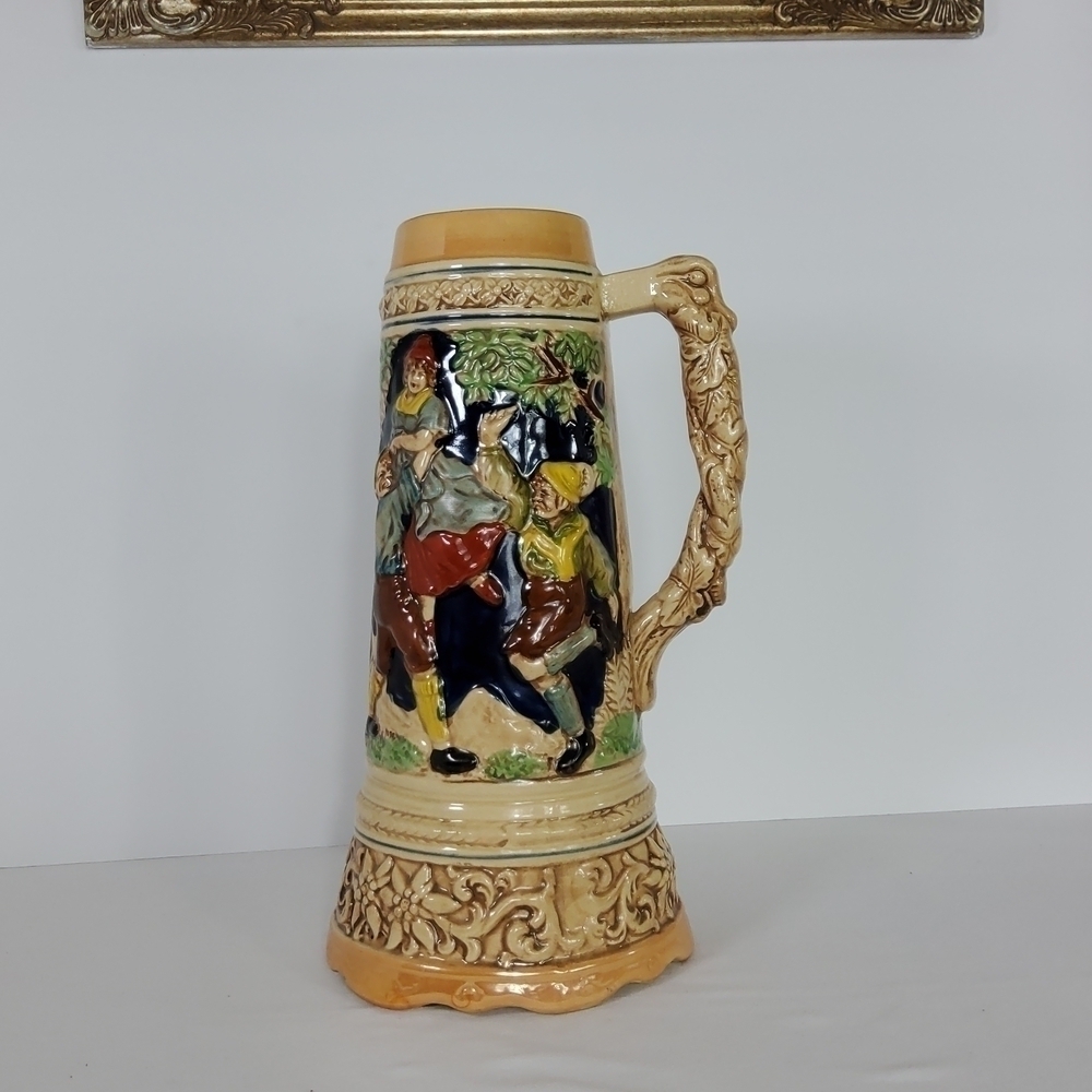 Vintage large musical beer stein